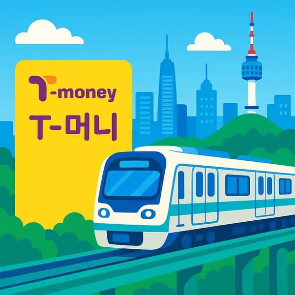 Seoul transportation system illustration